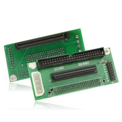 SCA SCSI 80pin to 68pin Adapter